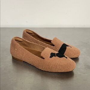Vivaia Audrey Round Toe Embroidered Dachshund Flats Loafers Novelty Women’s 37